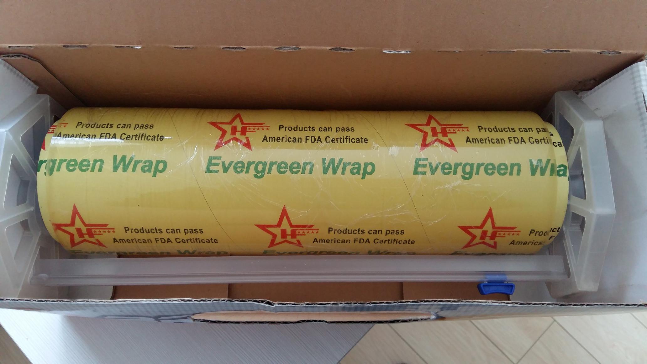 300mm*11micron PVC Cling film Roll Sid packing